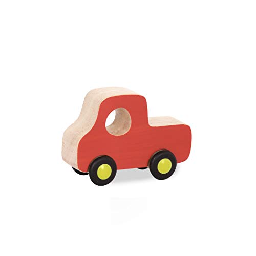 B. Toys â Wooden Cars â 6 Little Toy Cars â Colorful Car Play Set for Toddlers, Kids â Smooth Wooden Vehicles â Free Wheee-Lees â 1 Year + (BX2038Z) by Branford Ltd.