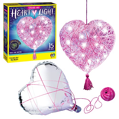 Creativity for Kids String Art Heart Light - Create a Heart Shaped String Art Lantern - String Art Kids for Kids by Creativity for Kids