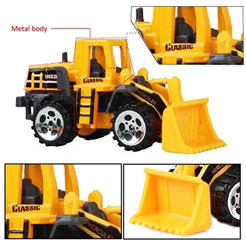 Alloy Construction Engineering Truck Models Mini Pocket Size Play Vehicles Cars Toy Cake Toppers for Kids Toddlers Boys (5Pcs Set) by Tianhong Toys Factory