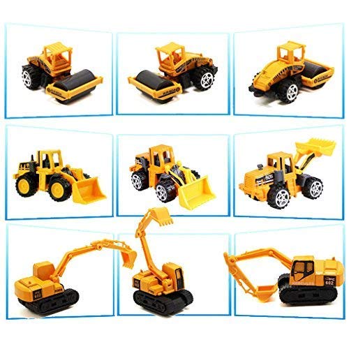 Alloy Construction Engineering Truck Models Mini Pocket Size Play Vehicles Cars Toy Cake Toppers for Kids Toddlers Boys (5Pcs Set) by Tianhong Toys Factory