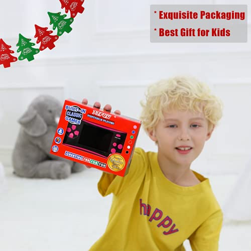 Handheld Game Console for Children Ages 4-12 , Built-in 182 Retro Classic Games 2.5" LCD Screen Portable 8 Bit TV Output Video Game Player Best Birthday Gift for Girls -RED by Haopapa