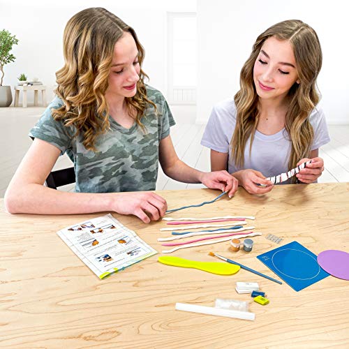 Hapinest DIY Clay Jewelry Dish Arts and Crafts Kit Gifts for Girls Kids Ages 8 9 10 11 12 Years Old from Island Genius