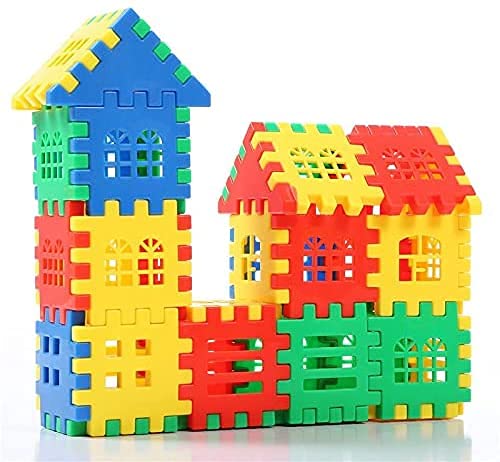 DEJUN Interlocking Building Blocks Toys for Kids-Building Blocks for Toddlers Building Blocks Educational Toys Set (70 PCS)-010,xiaotingdian by xiaotingdian