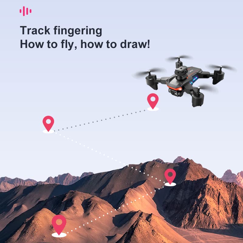 JTBBKing AE86 Drones with camera for adults 4K Drone with Camera RC Drones for Adult Live Video FPV Optical Flow Positioning Profesional Quadcopter Mini Drone for Kids RC Helicopter Boys Toys (Single Camera & 2 Batteries) by 