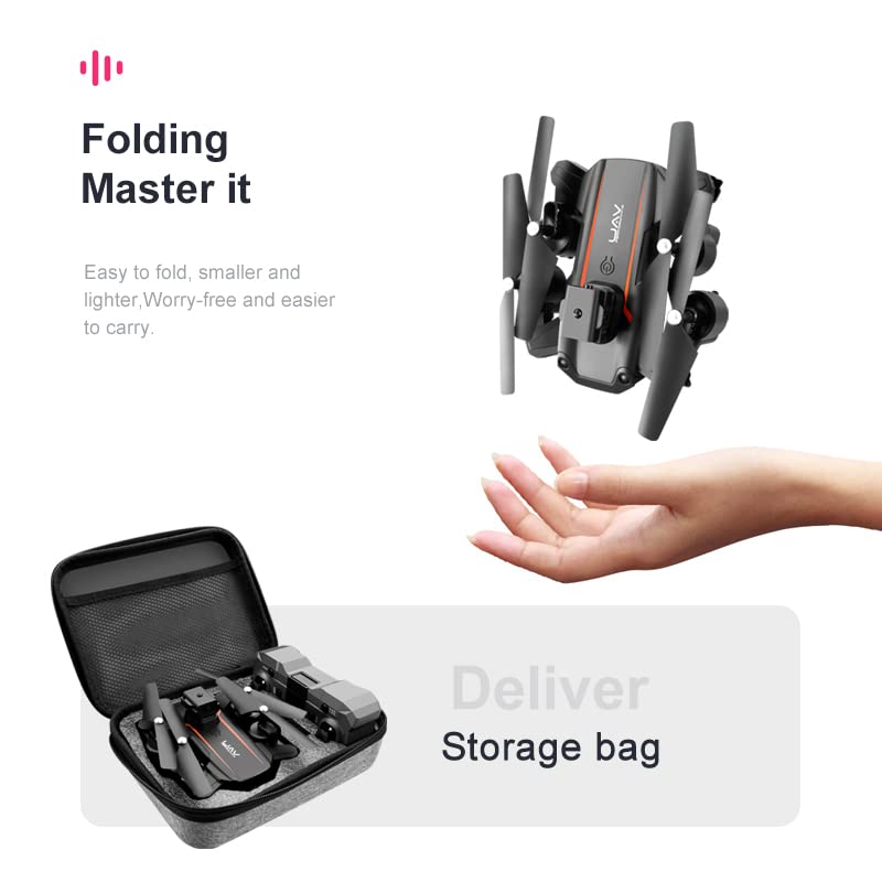 JTBBKing AE86 Drones with camera for adults 4K Drone with Camera RC Drones for Adult Live Video FPV Optical Flow Positioning Profesional Quadcopter Mini Drone for Kids RC Helicopter Boys Toys (Single Camera & 2 Batteries) by 