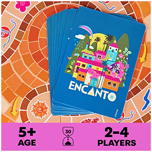 Disney Encanto, House of Charms Cute Easy Family Board Game with Magic Tokens Based on The Movie, for Kids Ages 5 and Up from Spin Master