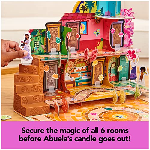 Disney Encanto, House of Charms Cute Easy Family Board Game with Magic Tokens Based on The Movie, for Kids Ages 5 and Up from Spin Master