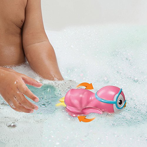 Munchkin Wind Up Swimming Penguin Baby and Toddler Bath Toy, Pink from Munchkin
