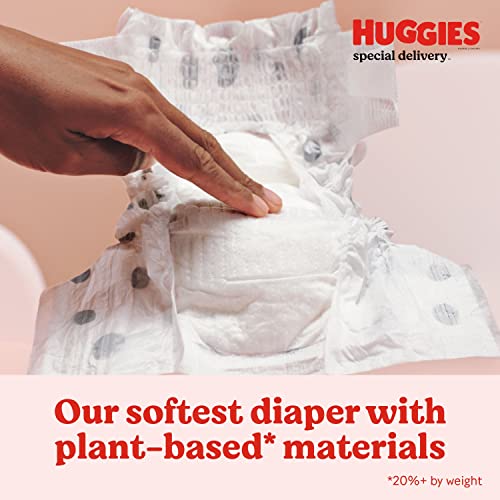 Hypoallergenic Baby Diapers Size 2 (12-18 lbs), Huggies Special Delivery, Fragrance Free, Safe for Sensitive Skin, 180 Count from Kimberly-Clark Corp.