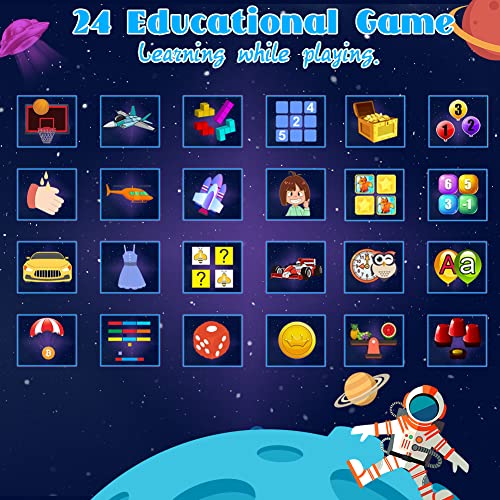 Kids Game Smart Watch for Boys Girls with 1.44" HD Touch Screen 14 Puzzle Games Music Player Dual Camera Video Recording 12/24 hr Pedometer Alarm Clock Calculator Flashlight Birthday Educational Toys by Wellnow