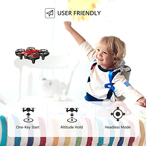 Holy Stone HS420 Mini Drone with HD FPV Camera for Kids Adults Beginners, Pocket RC Quadcopter with 3 Batteries, Toss to Launch, Gesture Selfie, Altitude Hold, Circle Fly, High Speed Rotation from Holy Stone
