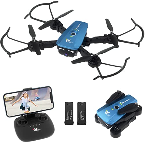 Drones with Camera for Adults/Kids/Beginners 1080P HD APP/Voice Control Camera Drone Easy to Control One-key Returning Altitude Hold 3D Flip 3 Speeds Toy Drone for Kids Gift Ideas for Boys Girls by Guangdong Attop Technology Co Ltd