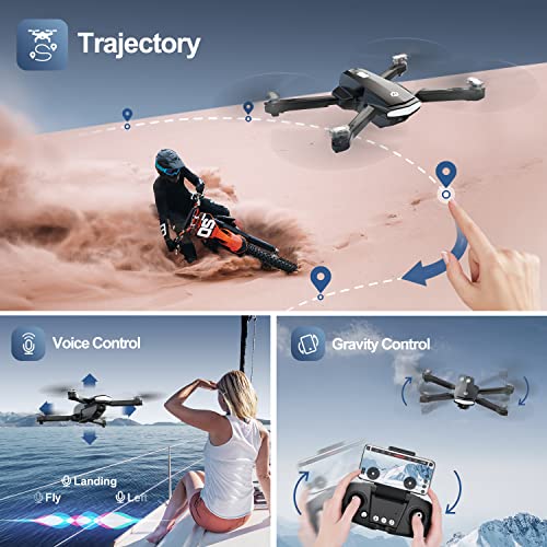 Holy Stone HS260 Drone for Kids Adults with 1080P HD Camera Adjustable, Foldable RC Quadcopter for Beginners with 30 Mins Flight, Gravity Sensor, Voice Control, Trajectory Flight, Storage Case from Holy Stone