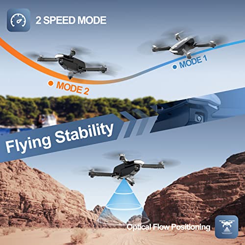 Holy Stone HS260 Drone for Kids Adults with 1080P HD Camera Adjustable, Foldable RC Quadcopter for Beginners with 30 Mins Flight, Gravity Sensor, Voice Control, Trajectory Flight, Storage Case from Holy Stone