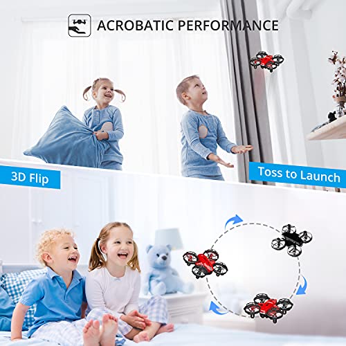 Holy Stone HS420 Mini Drone with HD FPV Camera for Kids Adults Beginners, Pocket RC Quadcopter with 3 Batteries, Toss to Launch, Gesture Selfie, Altitude Hold, Circle Fly, High Speed Rotation from Holy Stone