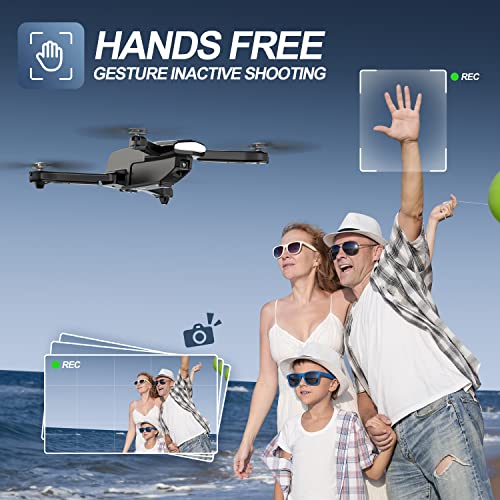 Holy Stone HS260 Drone for Kids Adults with 1080P HD Camera Adjustable, Foldable RC Quadcopter for Beginners with 30 Mins Flight, Gravity Sensor, Voice Control, Trajectory Flight, Storage Case from Holy Stone