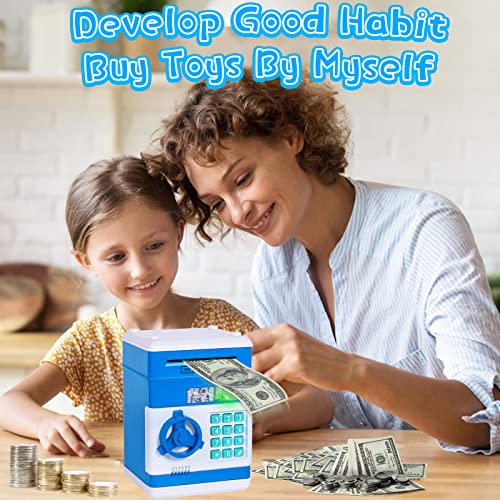 Piggy-Bank Kids ATM Bank Electronic Money-Bank Kids Money Safe Cash Coin Money Saving Box Great Gifts Toys for 3 4 5 6 7 8 9 Year Old Boys and Girls Kids by Subao