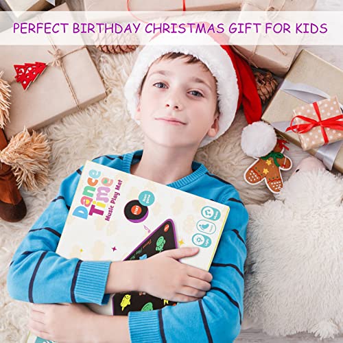 Dance Mat for Kids Ages 4-8, Electronic Dance Pad Game for Girls Ages 8-12 with Light Up Button, Dance Toys with 5 Challenge Levels, Built-in Music, Birthday Gifts for 3 4 5 6 7 8 9+ Year Old Girls by TLDM04