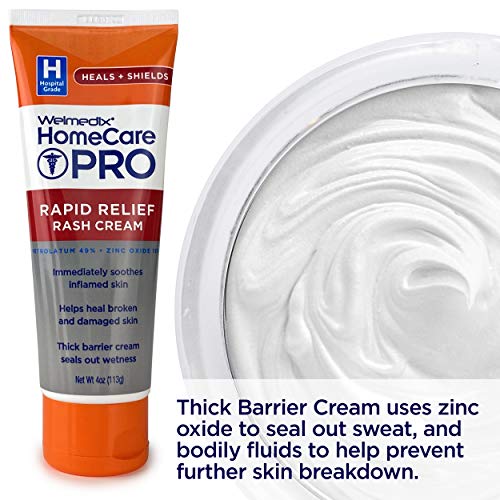 Welmedix Rapid Relief Diaper Rash Cream with Zinc Oxide, Hospital Grade Barrier Cream for Adults, and Babies with Fragile or Sensitive Skin (Pack of 3) from Welmedix