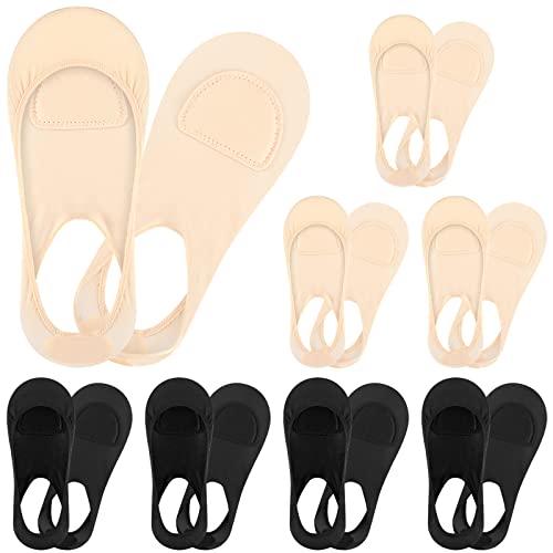 8 Pairs Sock Style Ball of Foot Cushions for Women Metatarsal Pads for Relieving Foot Fatigue Shoe Pads Socks for Women Forefoot Support Relief Pain Blister Callus from Janmercy