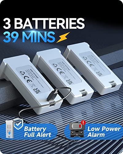 Holy Stone Drone with Camera for Kids, HS430 FPV HD 1080P Video Drones for Adults Beginner, Foldable Nano Hobby RC Quadcopter,Toys Gifts with Circle Fly, Throw to Go, 3 Batteries 39 Mins Long Flight Time from Holy Stone