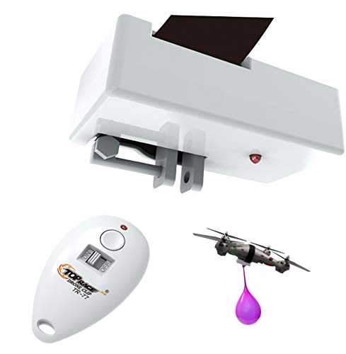Top Race Drone Clip Object Launcher Delivery Clip, Drone Drop Device, Fits Most Drones and DJI, Holds up to 2 Lbs, and 300 Feet Distance Remote Control from Top Race