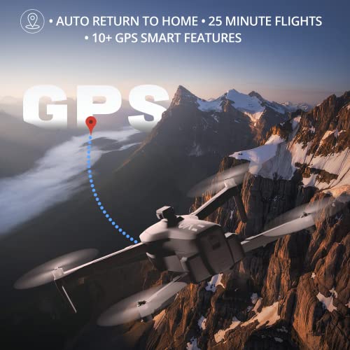 EXO X7 Ranger Plus - High End Camera Drone for Adults. Long Battery & Range, 4K Camera, 3 Axis Gimbal, Obstacle Avoidance, 27MPH Speed. Powerful & Playful Drone with Camera and GPS Return to Home. (1 Battery, Matte Black) by EXO Drones