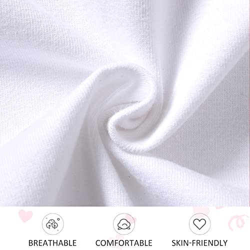 fioukiay Newborn Baby Girls Valentine's Day Clothes Outfits Baby Girls Valentine's Day Clothes Bodysuit Romper Clothing (Red, Newborn) by 