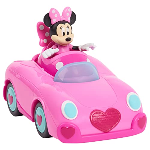 Disney Junior Mickey Mouse Funhouse Transforming Vehicle, Minnie Mouse, Pink Toy Car, Preschool, by Just Play by Just Play