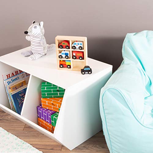 Hey! Play! Wooden Car PlaySet-6-Piece Mini Toy Vehicle Set with Cars, Police and Fire Trucks, Train-Pretend Play Fun for Preschool Boys and Girls by Trademark Global