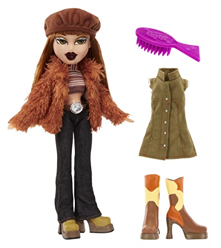 Bratz Original Fashion Doll Meygan with 2 Outfits and Poster (Pack of 1) by MGA Entertainment