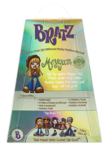 Bratz Original Fashion Doll Meygan with 2 Outfits and Poster (Pack of 1) by MGA Entertainment