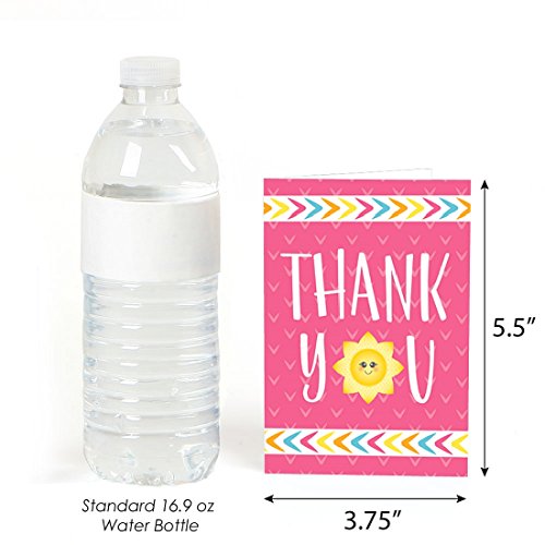 You Are My Sunshine - Baby Shower or Birthday Party Thank You Cards (8 count) by Big Dot of Happiness, LLC