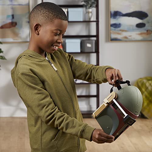 STAR WARS Boba Fett Electronic Mask with Sound Effects, Costume for Kids, Toys for 5 Year Old Boys and Girls by Hasbro