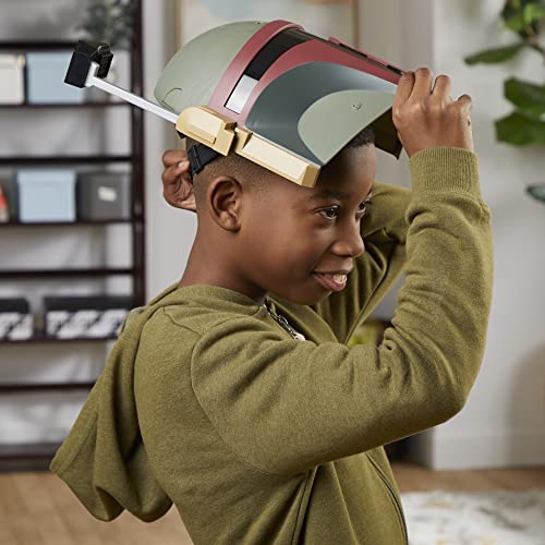 STAR WARS Boba Fett Electronic Mask with Sound Effects, Costume for Kids, Toys for 5 Year Old Boys and Girls by Hasbro