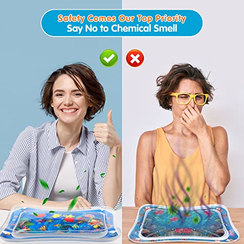 Infinno Inflatable Tummy Time Mat Premium Baby Water Play Mat for Infants and Toddlers Baby Toys for 3 to 24 Months, Strengthen Your Baby's Muscles, Portable from Infinno