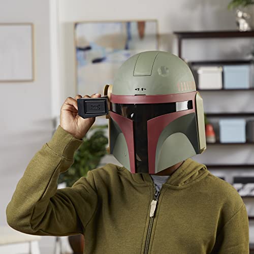 STAR WARS Boba Fett Electronic Mask with Sound Effects, Costume for Kids, Toys for 5 Year Old Boys and Girls by Hasbro
