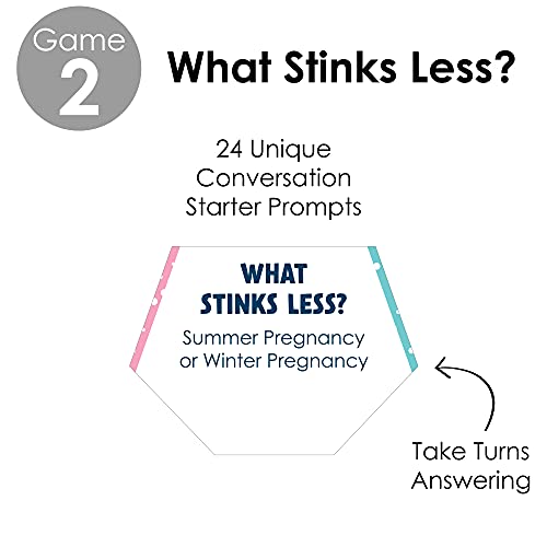 Big Dot of Happiness Colorful Baby Shower - Baby Shower Conversation Starter - 2-in-1 Dirty Diaper Game - Set of 24 by Big Dot of Happiness, LLC