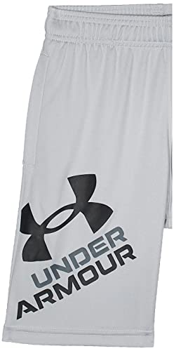 Under Armour Boys' Prototype 2.0 Logo Shorts, Mod Gray (011)/Black, Small from Under Armour Apparel