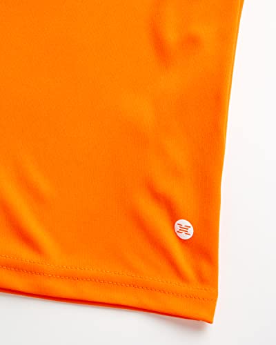RBX Boysâ Athletic T-Shirt â 3 Pack Active Performance Dry-Fit Sports Tee (8-20), Size 10-12, Spring Fatigue/White/Vibrant Orange from 