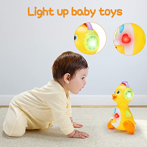 Baby Musical Duck Toy Dancing Walking Tummy Time Toys Light Up Infant Toys 0-3 3-6 Month Baby Toys 6-12 12-18 Months Gifts for 1 Year Old Boys Girls Baby Learning Development Toy Toddler Toys Age 1-2 from Tsomtto