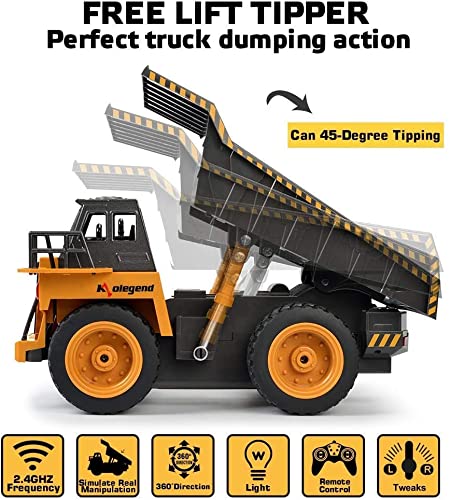 kolegend Remote Control Construction Dump Truck Construction Vehicle Toy from kolegend