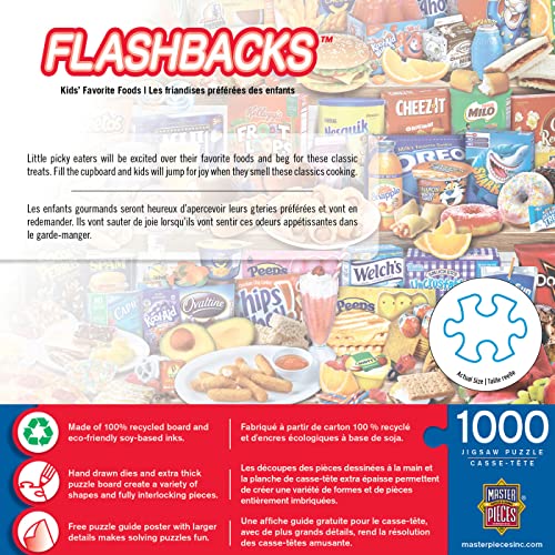 MasterPieces Flashbacks Puzzles Collection - Kids Favorite Foods 1000 Piece Jigsaw Puzzle by MasterPieces Puzzle Company