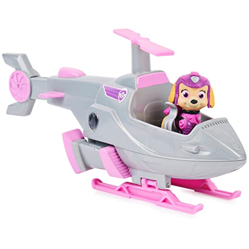 Paw Patrol, Skyeâs Deluxe Movie Transforming Toy Car with Collectible Action Figure, Kids Toys for Ages 3 and up by Spin Master