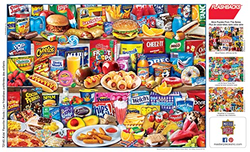 MasterPieces Flashbacks Puzzles Collection - Kids Favorite Foods 1000 Piece Jigsaw Puzzle by MasterPieces Puzzle Company