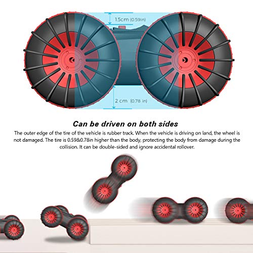 Beach Toys Remote Control Car - Amphibious Waterproof Vehicles for Kids 4-12 Year Old Pool Lake Outdoor All Terrain Rc Land Water Boat for Boys Girls 3 4 5 6 7 8 9 10 11 12 13 Ages by Wind Toys & Hobby Co., Limited