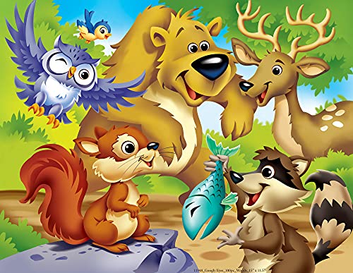 MasterPieces Puzzles Collection - Woodland Animals Googly Eye 48 Piece Right Fit Jigsaw Puzzle from MasterPieces Puzzle Company