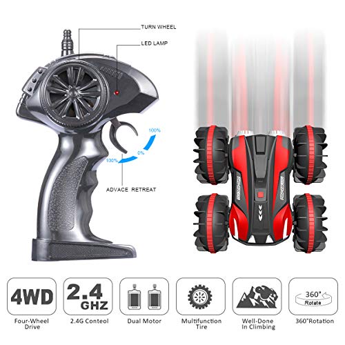 Beach Toys Remote Control Car - Amphibious Waterproof Vehicles for Kids 4-12 Year Old Pool Lake Outdoor All Terrain Rc Land Water Boat for Boys Girls 3 4 5 6 7 8 9 10 11 12 13 Ages by Wind Toys & Hobby Co., Limited