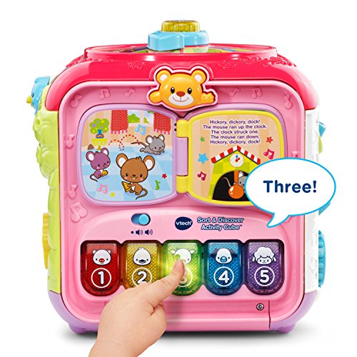 VTech Sort and Discovery Activity Cube (Frustration Free Packaging), Pink from VTech