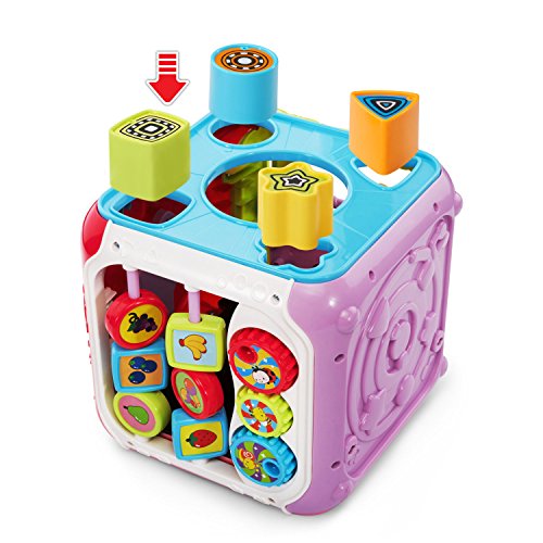 VTech Sort and Discovery Activity Cube (Frustration Free Packaging), Pink from VTech